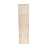 Dusty beige handmade runner rug