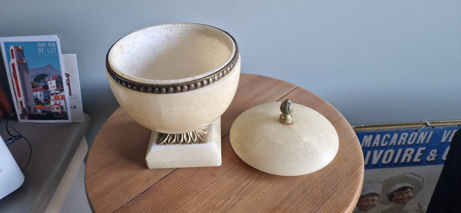 Empire style marble candy box
