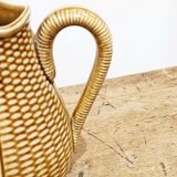 Vintage decanter ('60) pattern "grains of rice". Honey color. In perfect condition.