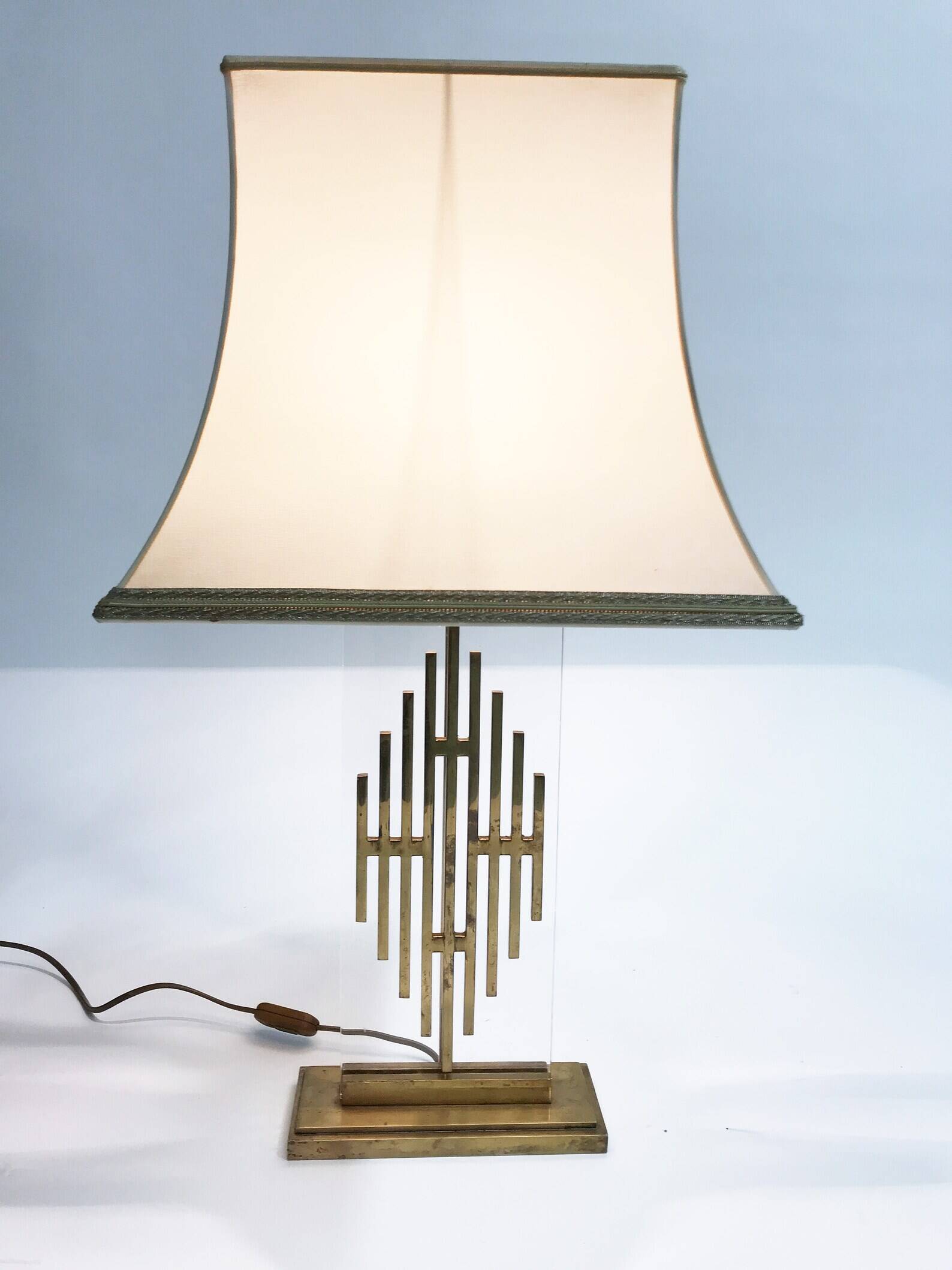 Vintage bronze table lamp, 1960s