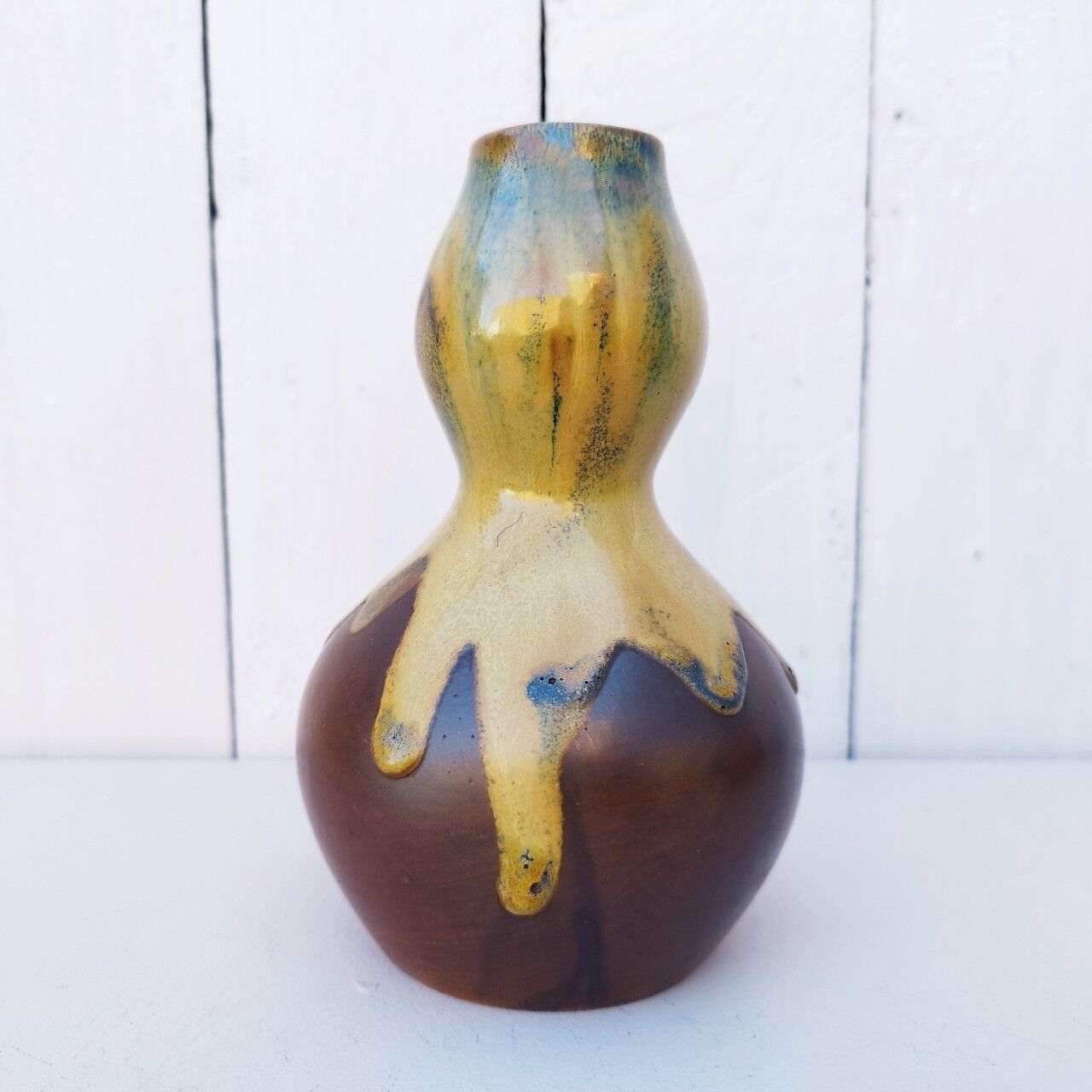 Sandstone vase flamed by Ligers for J.M Maure