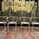 Suite of 4 garden armchairs
