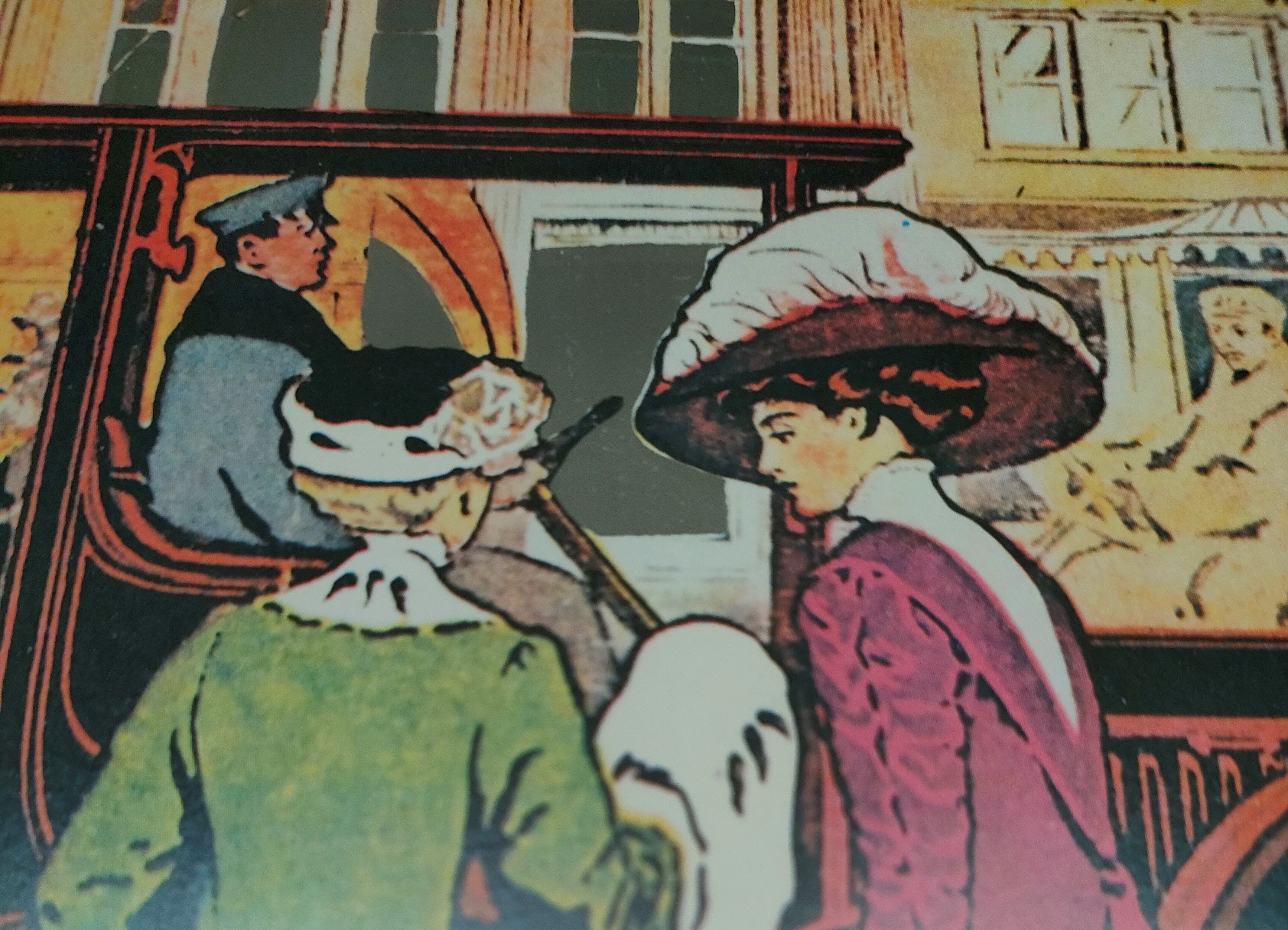 Two mirror frames Art-Deco style, silkscreened " Monte-Carlo " - France - 70's