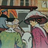 Two mirror frames Art-Deco style, silkscreened " Monte-Carlo " - France - 70's