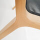 Chaise longue design pour hêtre et gaze lamintés