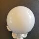 Porcelain wall light - opaline globe