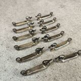 Set of 12 vintage knife rests, place card holders.