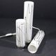 3 glass table lamps by Herstal, Denmark 1980