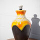 Vintage lamp stand, west Germany bay 6640 ceramic lamp foot, lamp base, pottery