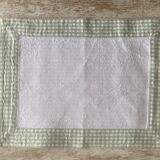 Set of 8 double-sided gingham placemats - 45x35cm - cotton
