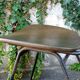 Pair of 50s chairs in metal and skaï