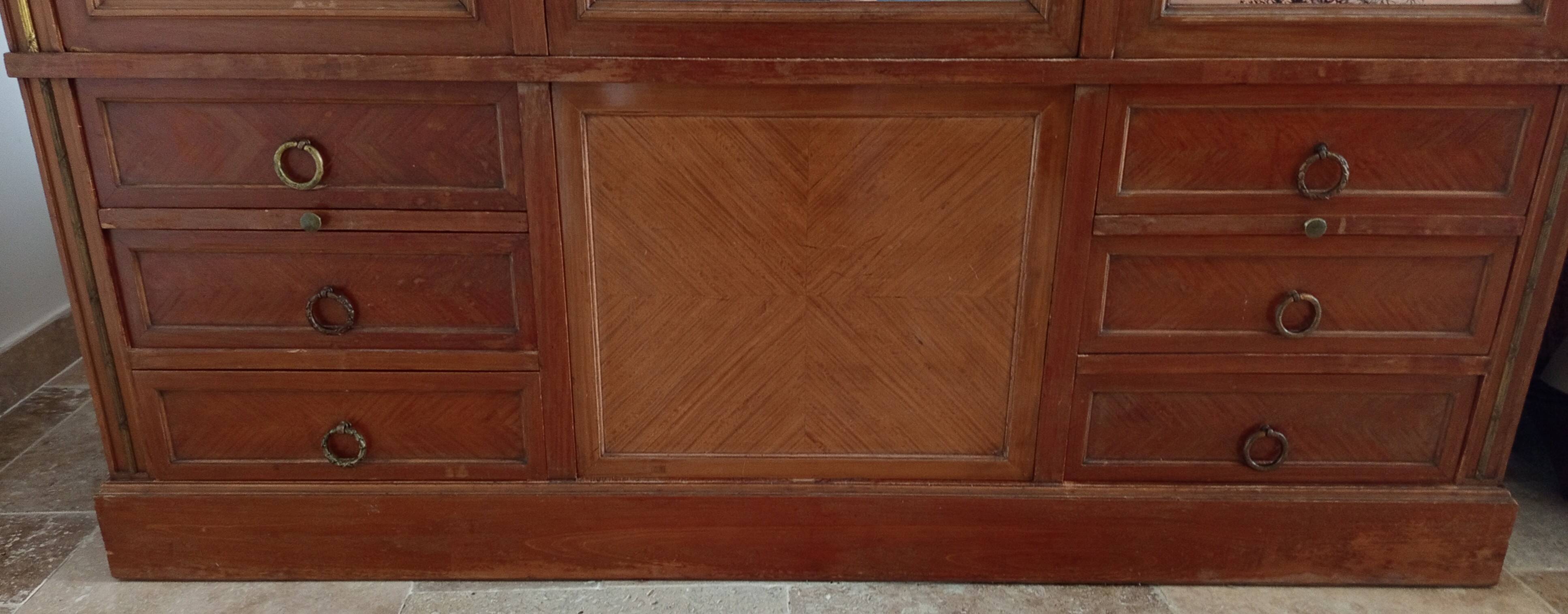 Art Nouveau Art Deco beech cabinet