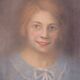 Antique signed painting portrait of a girl oil on canvas 1880 BM1N