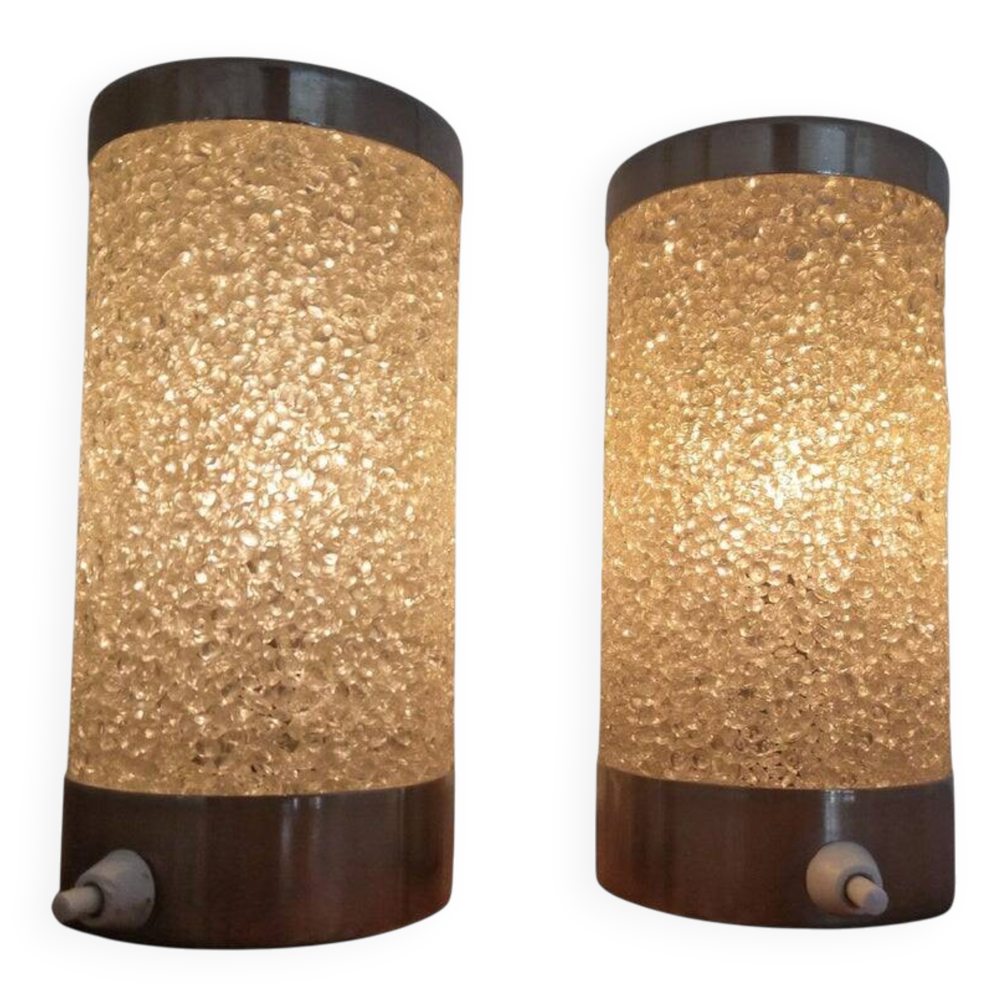 Pair of Midcentury Table Lamps Rockets AKA, Germany, 1970s