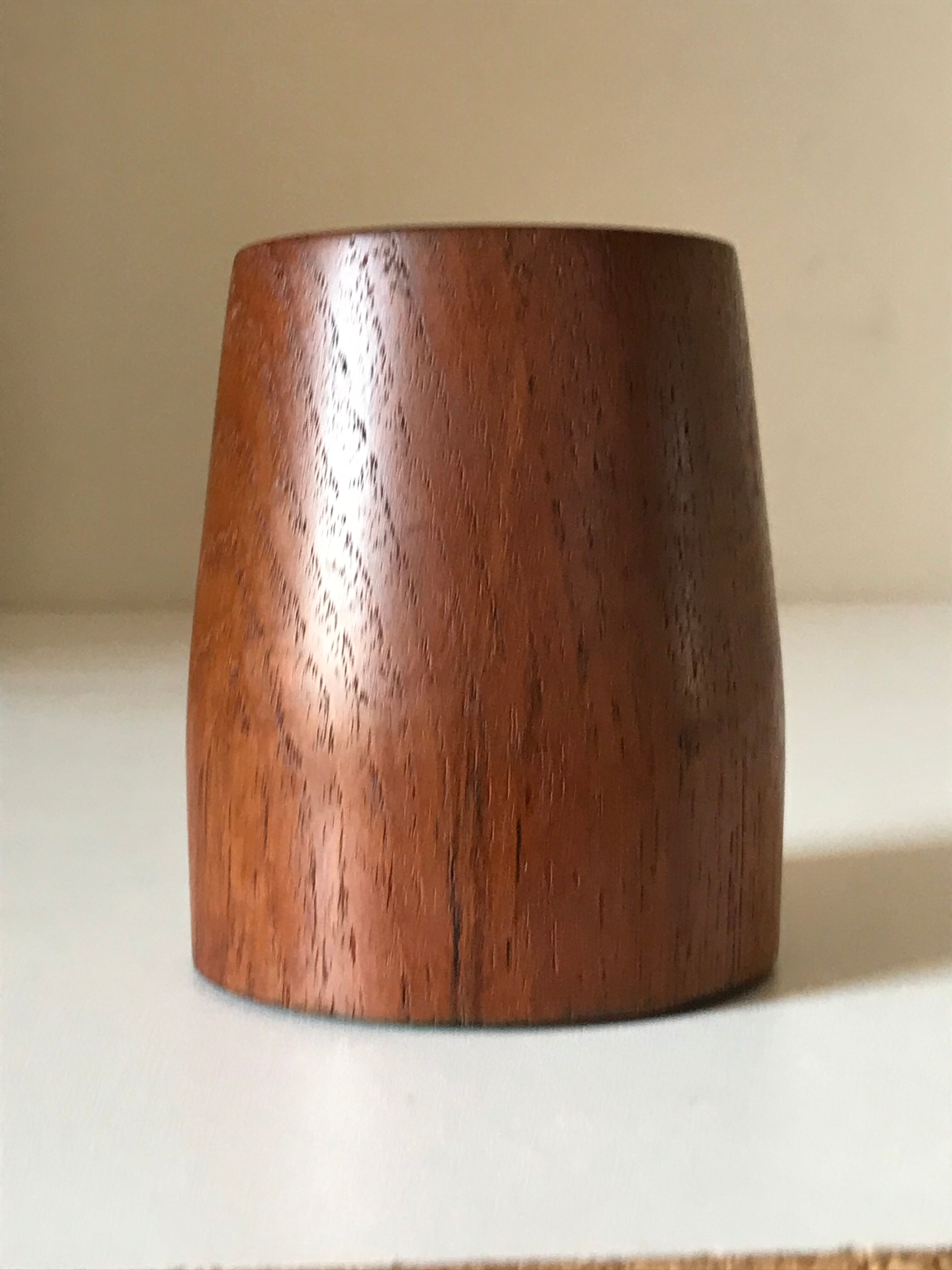 Teak pencil pot vintage 60 years