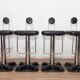 Set de 4 tabourets de bar vintage "Birillo" par Joe Colombo pour Zanotta
