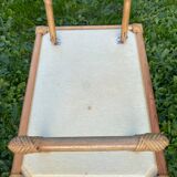 Breakfast tray on vintage stand