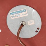 Art deco lamp lita 1960 white and brass