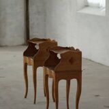 Modern Danish, An Elegant Pair of Walnut Bedside Tables, 1940s