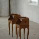 Modern Danish, An Elegant Pair of Walnut Bedside Tables, 1940s