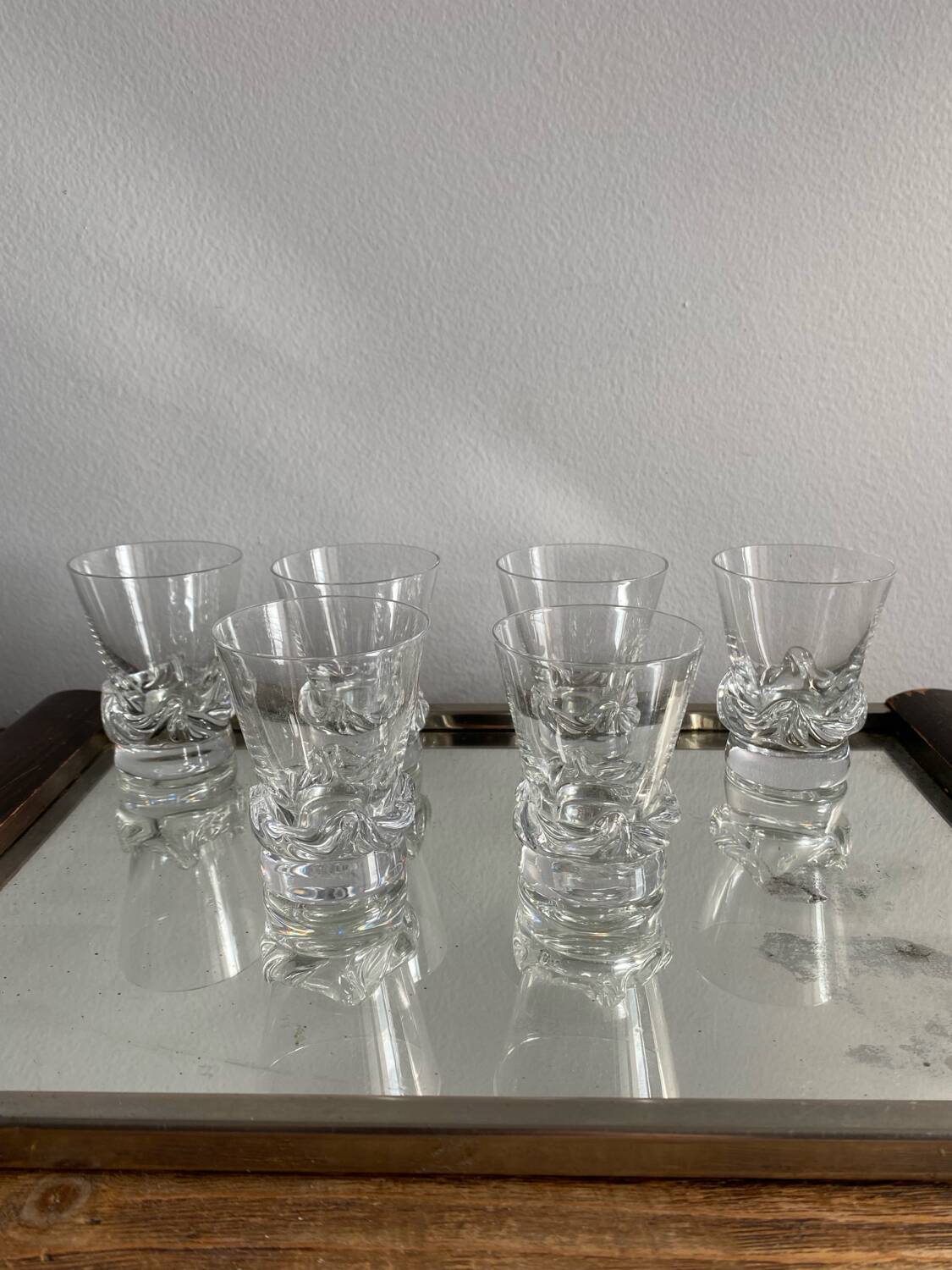 Daum liqueur glasses