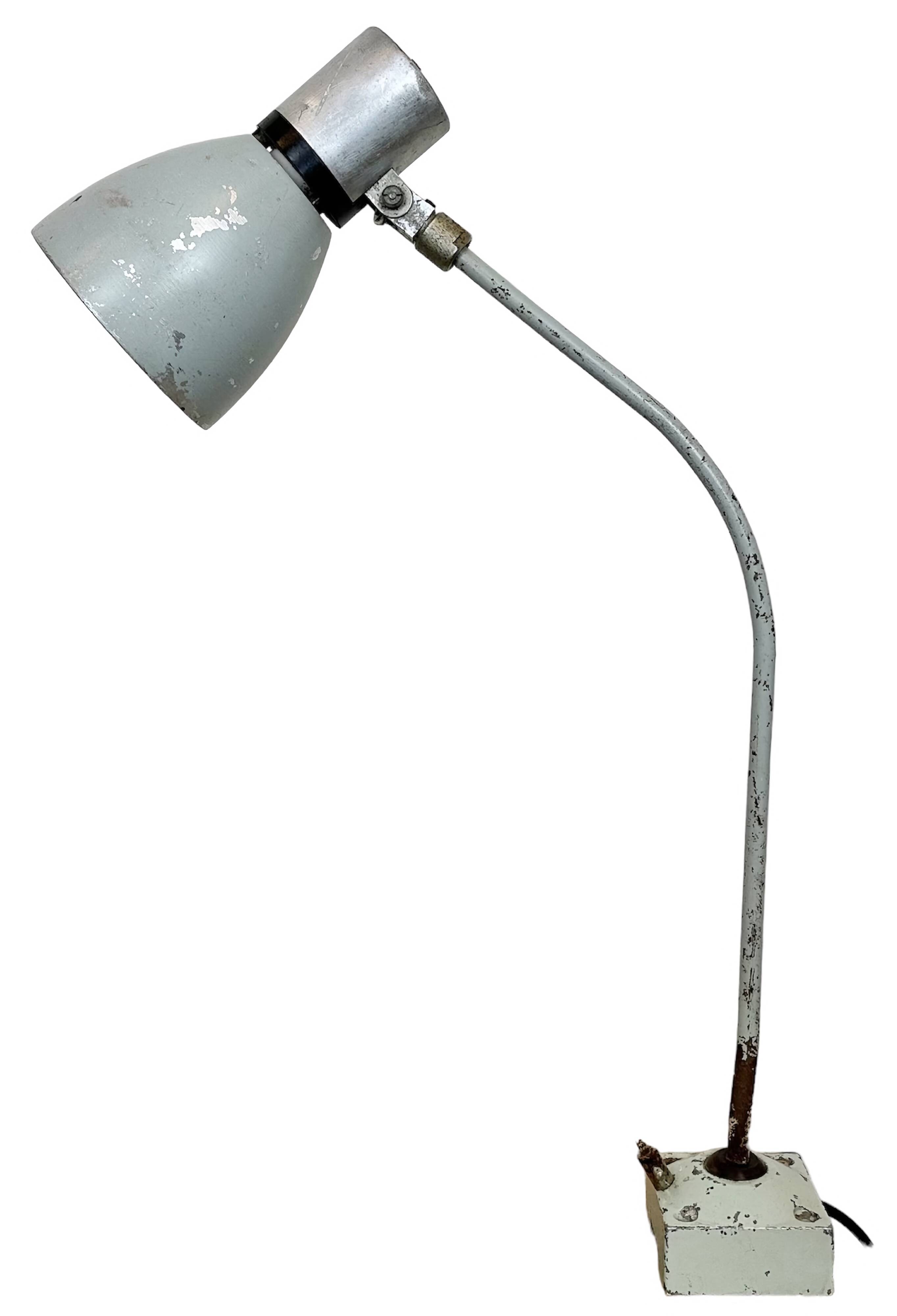 Grey Industrial Table Lamp from Elektrosvit, 1970s