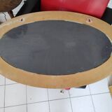 Miroir ovale doré