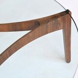 Sven Ellekaer sculptural coffee table rosewood Linneberg Denmark 1962