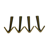 Brass wall hooks from Herta Baller, set of 4