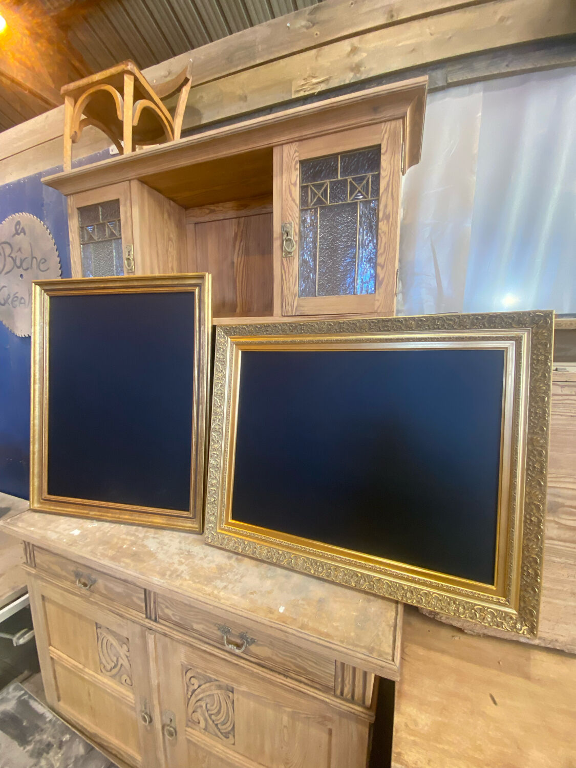 Lot de 2 tableaux ardoise