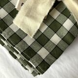 Bistro napkin, green checks