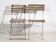 Antique folding garden chairs (c.1920). Set of 2 pieces no. 2