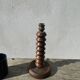 Art Deco wooden lamp base in the style of Charles Dudouyt.