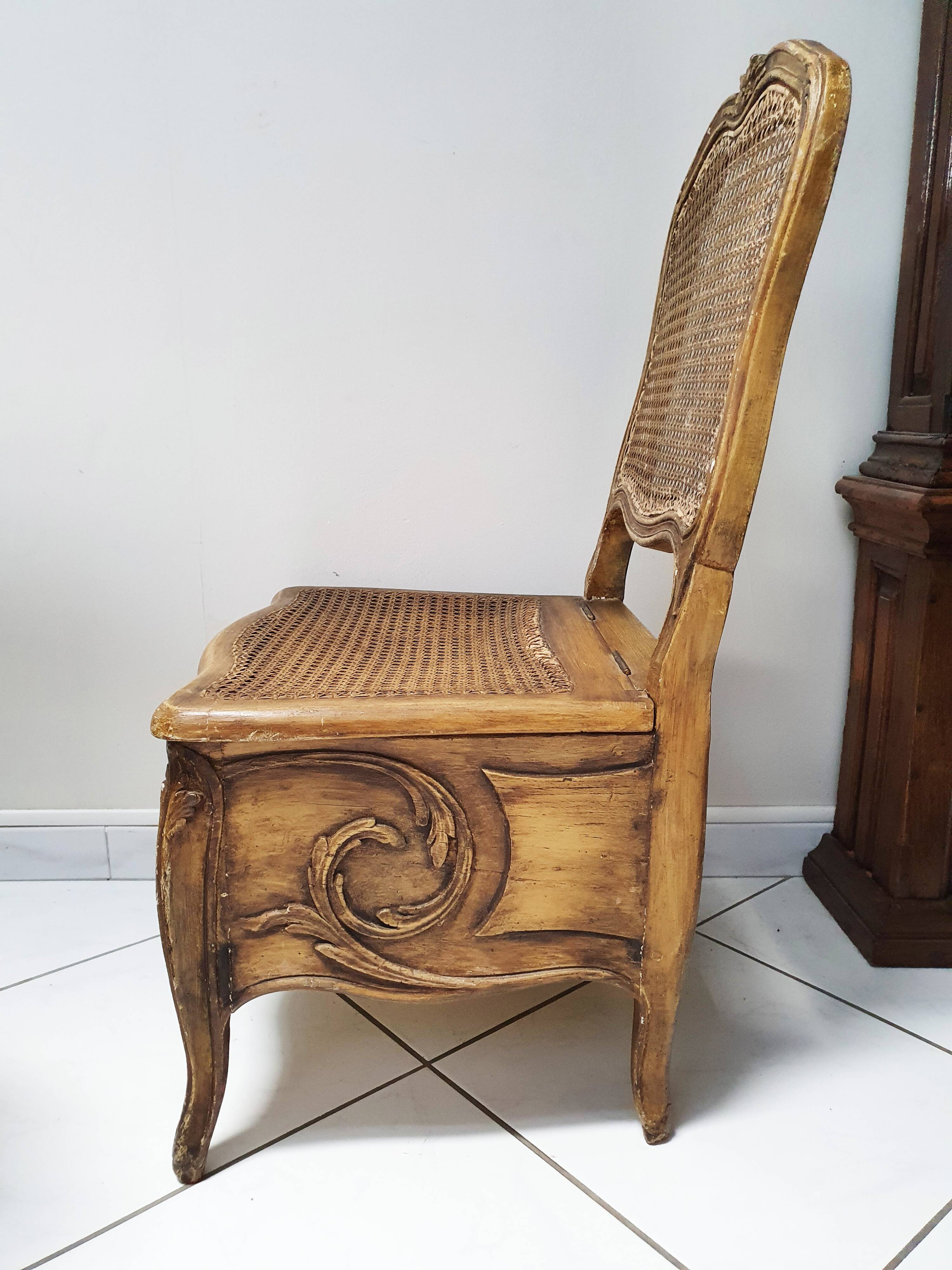 18th Century Louis XV Commode Chair