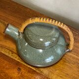 Glazed stoneware teapot