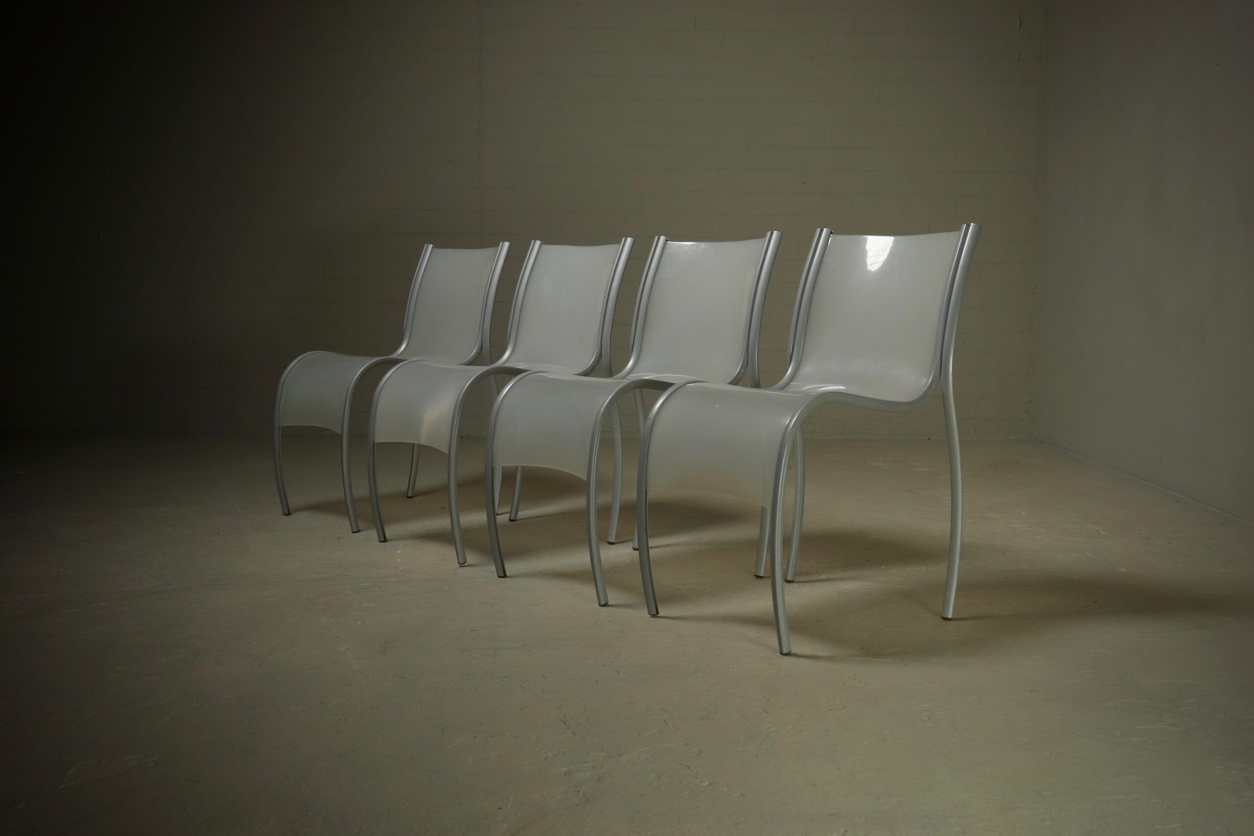 Set of 4 FPE chairs by Ron Arad for Kartell 1990s