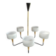 Chandelier 5 lights 1960