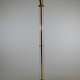 Crystal and bronze floor lamp