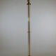 Crystal and bronze floor lamp