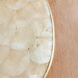 Capiz mother-of-pearl tray, placemat