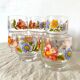 Verres vintage fleuris Arcoroc
