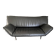 2-seater sofa Leolux Tango in black leather