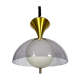 Vintage brass Stilux Milano chandelier, Italy 1960s