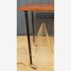 Vinyl holder, brass and teak 60's