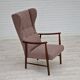 1960s, Swedish design, high-back armchair, furniture wool.