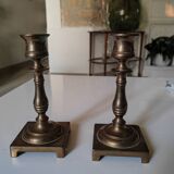Pair of English candlesticks