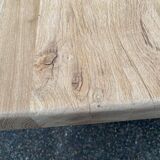 Table à manger de monastère rénovée en chêne massif du 19ème 200cm