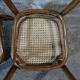 2 Thonet No. 56 chairs from 1900, caned, blond walnut stain