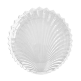 Plat creux en forme de coquillage cristal