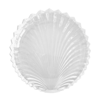 Crystal seashell shaped hollow dish